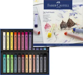 FABER-CASTELL Pastel tendre STUDIO QUALITY, étui de 12