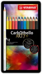 STABILO Crayon pastel CarbOthello ARTY+, étui de 12