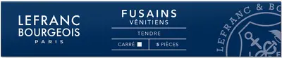 LEFRANC BOURGEOIS Fusains "Vénitiens", étui de 5, anguleux