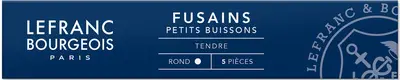 LEFRANC BOURGEOIS Fusain "Petit Buisson", étui de 5, rond