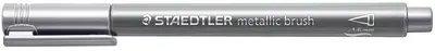 STAEDTLER Feutre pinceau métallisé, argent