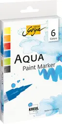 KREUL Stylo pinceau Aqua Paint SOLO Goya, set de 6 pièces