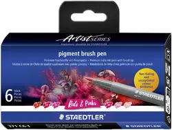 STAEDTLER Feutre pigment brush pen "Red & Pinks