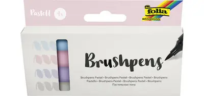folia Stylo pinceau Brush Pens "Pastell", kit de 4