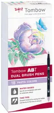 TOMBOW Feutre double pointe "ABT DUAL BRUSH PEN",tons pastel