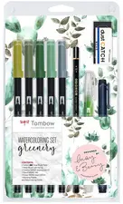 Tombow Kit pour aquarelle "Greenery", 11 pièces