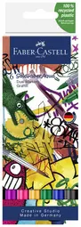 FABER-CASTELL Marqueur aquarelle GOLDFABER, étui Graffitis