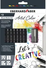 EBERHARD FABER Kit Mixed-Media Artist Color, 13 pièces