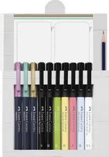 FABER-CASTELL Feutre PITT Artist Pen, kit créatif de 12