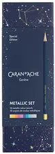CARAN D'ACHE Crayons de couleur COSMIC BLUE, 10 pièces