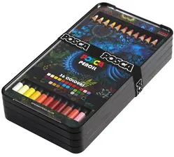 POSCA Crayons de couleur PENCIL KPE200, étui de 36