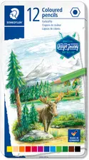 STAEDTLER Crayon couleur Design Journey, étui métal de 12