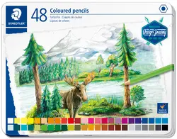 STAEDTLER Crayon couleur Design Journey, étui métal de 48