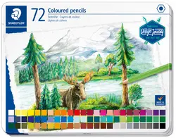 STAEDTLER Crayon couleur Design Journey, étui métal de 72