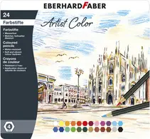 EBERHARD FABER Crayon de couleur Artist Color, étui de 24