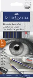 FABER-CASTELL Set d'esquisse GOLDFABER, 8 pièces