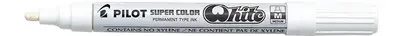 PILOT Marqueur permanent SUPER COLOR, fin, blanc