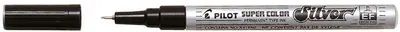 PILOT Marqueur permanent SUPER COLOR, extra fin, argent