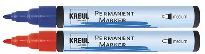 KREUL Marqueur permanent, medium, marron foncé