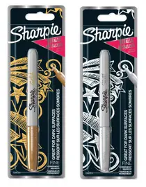 Sharpie Marqueur permanent métallisé, en blister, argent
