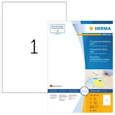 HERMA Étiquette en film SPECIAL, 63,5 x 38,1 mm, transparent