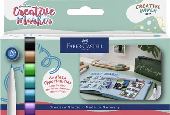 FABER-CASTELL Creative Marker GOLDFABER, étui de 6