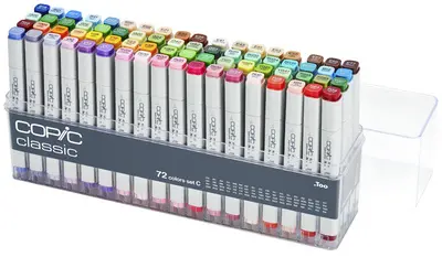 COPIC Marqueur classic, kit 3 de 72
