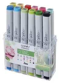 COPIC Marqueur classic, kit 12 couleurs de printemps
