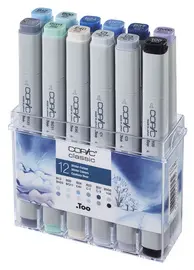 COPIC Marqueur classic, kit de 12 couleurs hiver