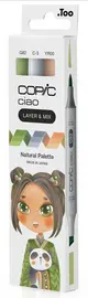 COPIC Marqueur ciao, set de 3 "Natural Palette