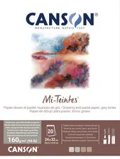 CANSON Papier beaux-arts Mi-Teintes, en bloc, 240 x 320 mm