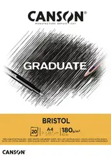 CANSON Bloc de dessin GRADUATE BRISTOL, A5