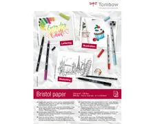 Tombow Bloc de papier dessin "Bristol", A6, uni, 250 g/m2