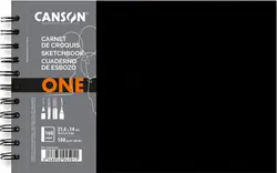 CANSON Carnet de croquis ONE, 279 x 216 mm, noir