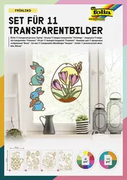 folia Kit de décoration pour fenêtre "Printemps", 250x350 mm