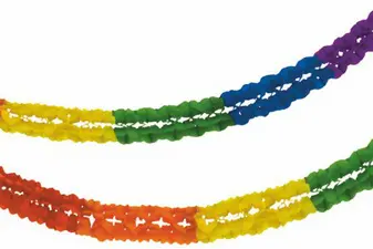 PAPSTAR Guirlande pour grande salle "Rainbow", 250 mm