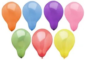 PAPSTAR Ballon de baudruche, diamètre: 280 mm, assorti