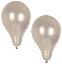 PAPSTAR Ballon de baudruche "Metallic", argent