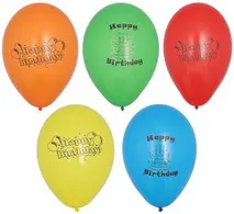 PAPSTAR Ballon de baudruche "Happy Birthday", assorti