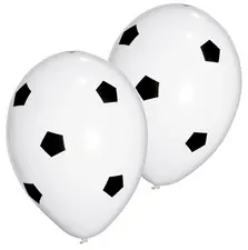PAPSTAR Ballon de baudruche "Soccer", noir/blanc