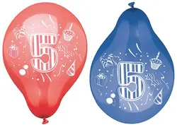 PAPSTAR Ballon de baudruche "1", rond, assorti