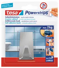 tesa Powerstrips Crochet adhésif LARGE, métal, rectangulaire