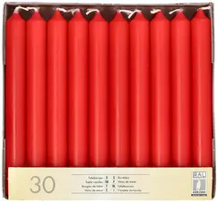 STARPAK Bougie de table, 21 mm, pack de 30, rouge
