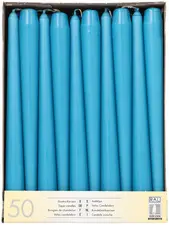 STARPAK Bougie de chandelier, 22 mm, pack de 50, turquoise
