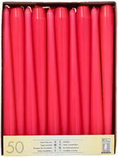 STARPAK Bougie de chandelier, 22 mm, pack de 50, fuchsia