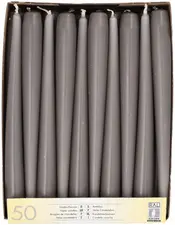 STARPAK Bougie de chandelier, 22 mm, pack de 50, gris