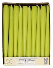 STARPAK Bougie de chandelier, 22 mm, pack de 50, vert citron