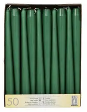 STARPAK Bougie de chandelier, 22 mm, pack de 50, vert foncé