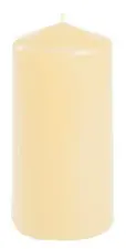 PAPSTAR Bougie cylindrique, diamètre: 50 mm, crème