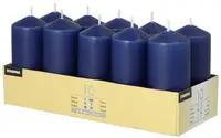STARPAK Bougie cylindrique, diamètre: 40 mm, bleu foncé